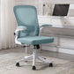 Contemporary Four-Tone Color Chair Adjustable Arms Mesh Office Desk Chair White-Blue Without Headrest Clearhalo 'furn' 'furn_office_chair' 'Furniture' 'furniture_office_chair' 'Office Chairs' 'Office Furniture' 'office_chair' 5056721