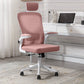 Contemporary Four-Tone Color Chair Adjustable Arms Mesh Office Desk Chair White-Pink With Headrest Clearhalo 'furn' 'furn_office_chair' 'Furniture' 'furniture_office_chair' 'Office Chairs' 'Office Furniture' 'office_chair' 5056723