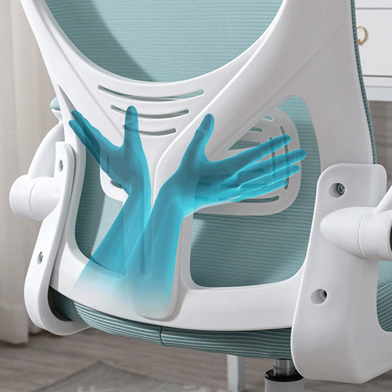 Contemporary Four-Tone Color Chair Adjustable Arms Mesh Office Desk Chair Clearhalo 'furn' 'furn_office_chair' 'Furniture' 'furniture_office_chair' 'Office Chairs' 'Office Furniture' 'office_chair' 5056729