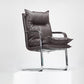 Silver Aluminium Modern Desk Chair with High Back Conference Chair Brown Faux Fur Clearhalo 'furn' 'furn_office_chair' 'Furniture' 'furniture_office_chair' 'Office Chairs' 'Office Furniture' 'office_chair' 5057569