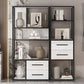 Glam Style Bookshelf Open Back Bookcase for Home Office and Study Room Clearhalo 'Bookcases' 'furn' 'furn_bookcases' 'Furniture' 'furniture_bookcases' 'Office Furniture' 5057574