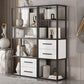 Glam Style Bookshelf Open Back Bookcase for Home Office and Study Room Clearhalo 'Bookcases' 'furn' 'furn_bookcases' 'Furniture' 'furniture_bookcases' 'Office Furniture' 5057576