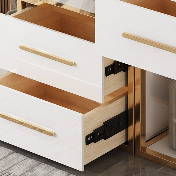 Glam Style Bookshelf Open Back Bookcase for Home Office and Study Room Clearhalo 'Bookcases' 'furn' 'furn_bookcases' 'Furniture' 'furniture_bookcases' 'Office Furniture' 5057584