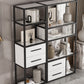 Glam Style Bookshelf Open Back Bookcase for Home Office and Study Room Clearhalo 'Bookcases' 'furn' 'furn_bookcases' 'Furniture' 'furniture_bookcases' 'Office Furniture' 5057587