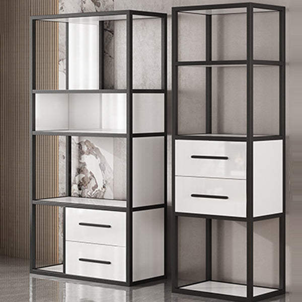 Glam Style Bookshelf Open Back Bookcase for Home Office and Study Room Clearhalo 'Bookcases' 'furn' 'furn_bookcases' 'Furniture' 'furniture_bookcases' 'Office Furniture' 5057588