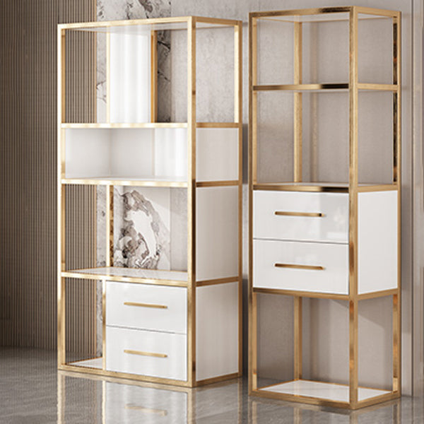 Glam Style Bookshelf Open Back Bookcase for Home Office and Study Room Clearhalo 'Bookcases' 'furn' 'furn_bookcases' 'Furniture' 'furniture_bookcases' 'Office Furniture' 5057589