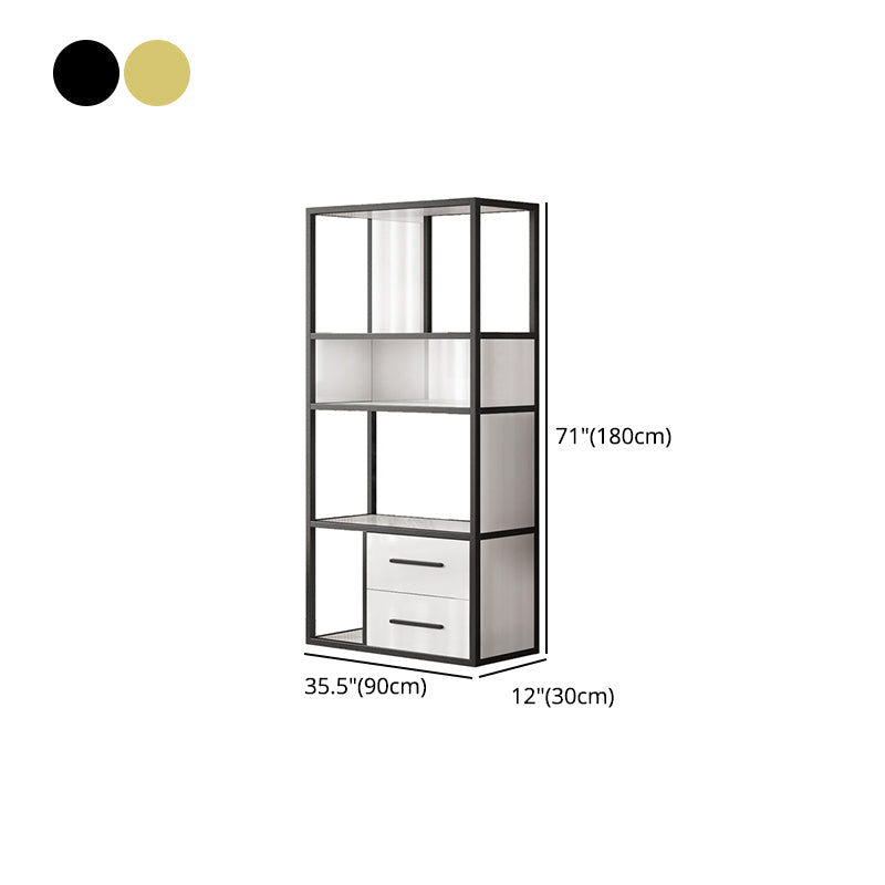 Glam Style Bookshelf Open Back Bookcase for Home Office and Study Room Clearhalo 'Bookcases' 'furn' 'furn_bookcases' 'Furniture' 'furniture_bookcases' 'Office Furniture' 5057591