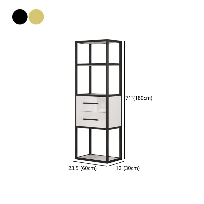 Glam Style Bookshelf Open Back Bookcase for Home Office and Study Room Clearhalo 'Bookcases' 'furn' 'furn_bookcases' 'Furniture' 'furniture_bookcases' 'Office Furniture' 5057592