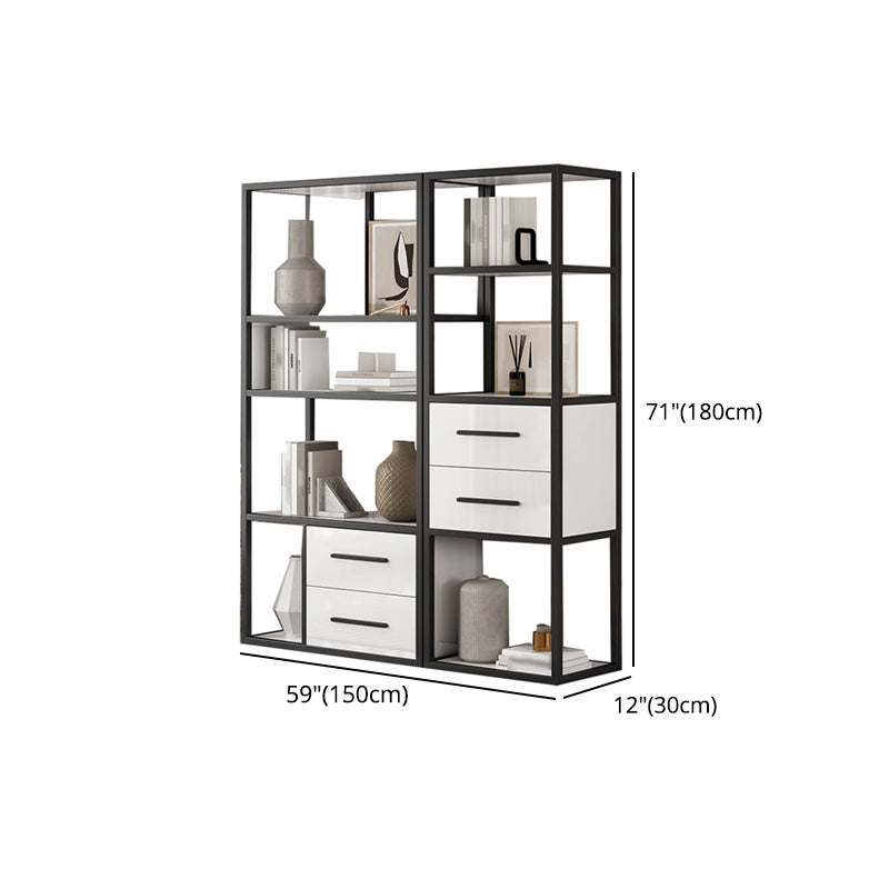 Glam Style Bookshelf Open Back Bookcase for Home Office and Study Room Clearhalo 'Bookcases' 'furn' 'furn_bookcases' 'Furniture' 'furniture_bookcases' 'Office Furniture' 5057593