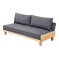 Linen Modern Armless Sofa Wooden Sleeper Sofa for Living Room, Apartment 74"L x 35"W x 31.5"H Dark Gray Clearhalo 'furn' 'furn_sofas' 'Furniture' 'furniture_sofas' 'Living Room Furniture' 'Sofa' 'sofas' 5057630