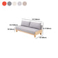 Linen Modern Armless Sofa Wooden Sleeper Sofa for Living Room, Apartment Clearhalo 'furn' 'furn_sofas' 'Furniture' 'furniture_sofas' 'Living Room Furniture' 'Sofa' 'sofas' 5057633