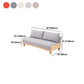 Linen Modern Armless Sofa Wooden Sleeper Sofa for Living Room, Apartment Clearhalo 'furn' 'furn_sofas' 'Furniture' 'furniture_sofas' 'Living Room Furniture' 'Sofa' 'sofas' 5057634