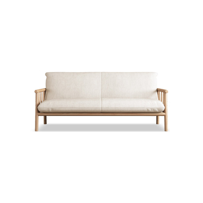 Linen Contemporary Square Arm Sofa Wooden Standard Sofa for Living Room, Apartment Clearhalo 'furn' 'furn_sofas' 'Furniture' 'furniture_sofas' 'Living Room Furniture' 'Sofa' 'sofas' 5057691