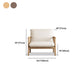 Linen Contemporary Square Arm Sofa Wooden Standard Sofa for Living Room, Apartment Clearhalo 'furn' 'furn_sofas' 'Furniture' 'furniture_sofas' 'Living Room Furniture' 'Sofa' 'sofas' 5057693