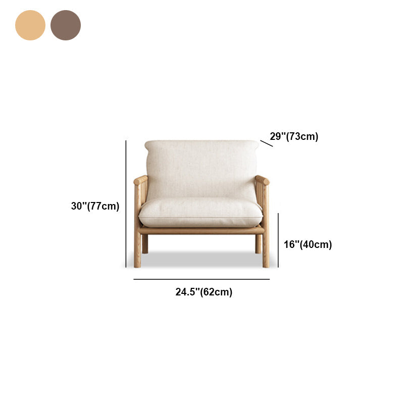 Linen Contemporary Square Arm Sofa Wooden Standard Sofa for Living Room, Apartment Clearhalo 'furn' 'furn_sofas' 'Furniture' 'furniture_sofas' 'Living Room Furniture' 'Sofa' 'sofas' 5057693