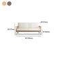 Linen Contemporary Square Arm Sofa Wooden Standard Sofa for Living Room, Apartment Clearhalo 'furn' 'furn_sofas' 'Furniture' 'furniture_sofas' 'Living Room Furniture' 'Sofa' 'sofas' 5057695