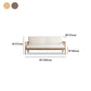 Linen Contemporary Square Arm Sofa Wooden Standard Sofa for Living Room, Apartment Clearhalo 'furn' 'furn_sofas' 'Furniture' 'furniture_sofas' 'Living Room Furniture' 'Sofa' 'sofas' 5057696