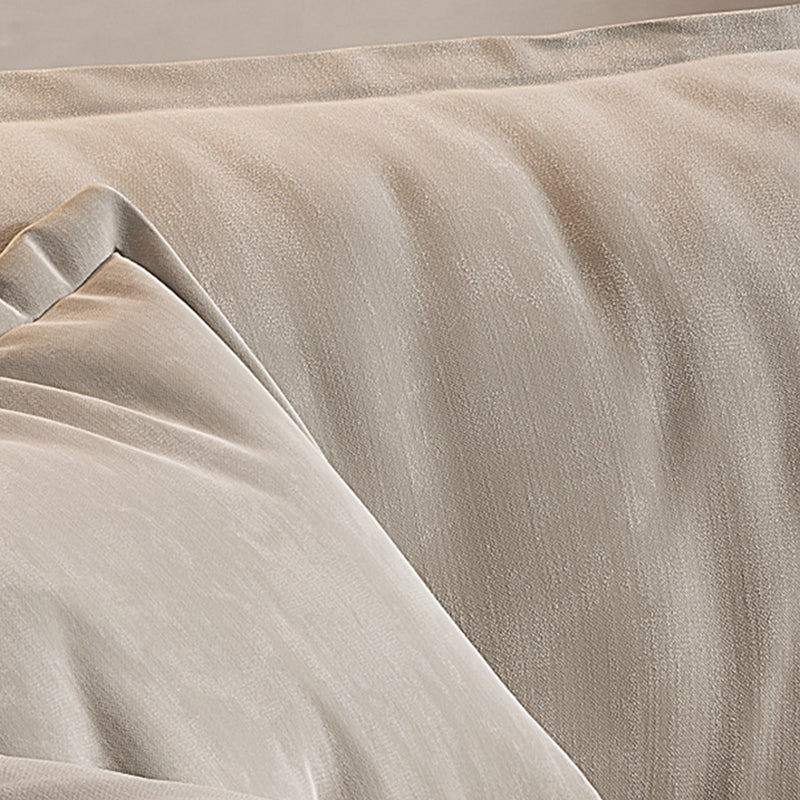 Nordic Sectional Latex Upholstery Filled Leather/flannelette Beige Sofa Clearhalo 'furn' 'furn_sectionals' 'Furniture' 'furniture_sectionals' 'Living Room Furniture' 'Sectionals' 5057720