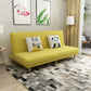 Contemporary Tight Back Armless Convertible Cotton Blend Sofa Bed Yellow Clearhalo 'furn' 'furn_sofas' 'Furniture' 'furniture_sofas' 'Living Room Furniture' 'Sofa' 'sofas' 5057742