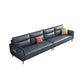 Living Room Stationary Pillow Top Arm Sewn Pillow Back Blue Sofa 104"L x 33"W x 32"H Clearhalo 'furn' 'furn_sofas' 'Furniture' 'furniture_sofas' 'Living Room Furniture' 'Sofa' 'sofas' 5057762