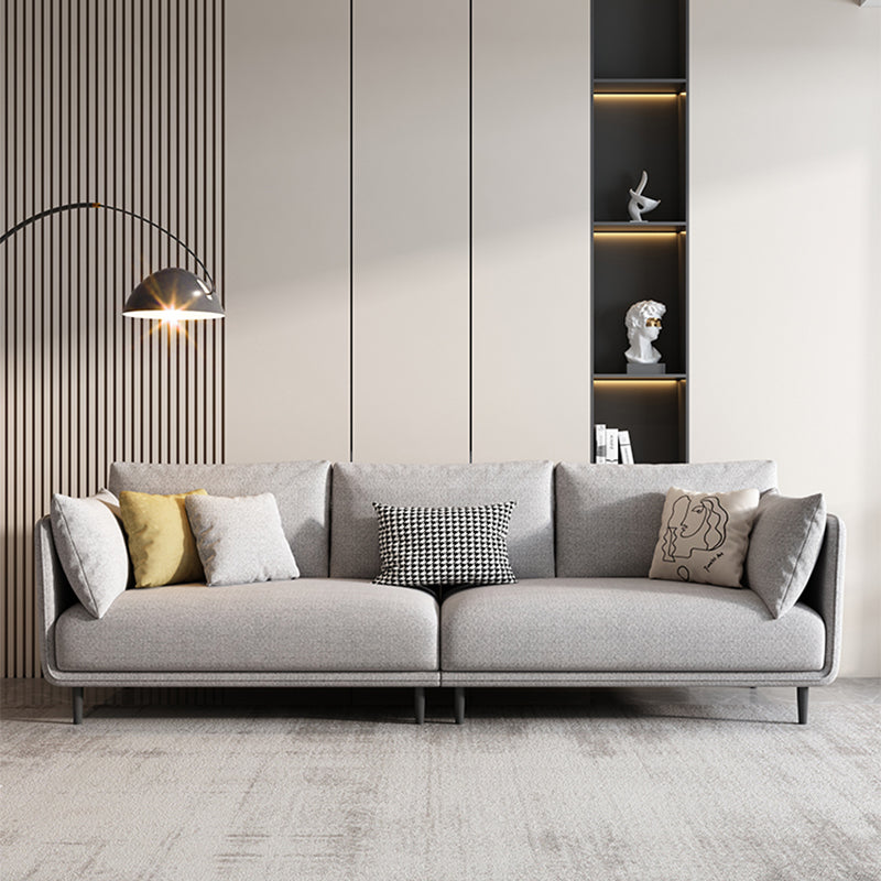 Slipcovered Stationary Pillow Top Arm Cushions Sofa for Living Room Clearhalo 'furn' 'furn_sofas' 'Furniture' 'furniture_sofas' 'Living Room Furniture' 'Sofa' 'sofas' 5057785