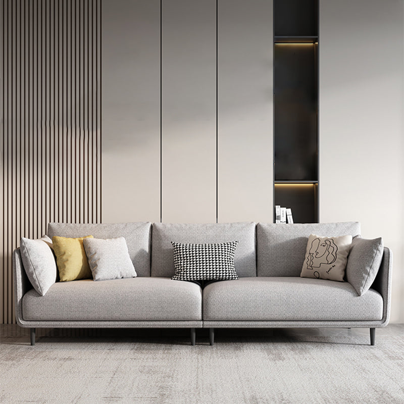 Slipcovered Stationary Pillow Top Arm Cushions Sofa for Living Room Clearhalo 'furn' 'furn_sofas' 'Furniture' 'furniture_sofas' 'Living Room Furniture' 'Sofa' 'sofas' 5057788