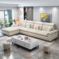 Scandinavian 4-Seater Sectional with Pillow Top Arm and Storage Clearhalo 'furn' 'furn_sectionals' 'Furniture' 'furniture_sectionals' 'Living Room Furniture' 'Sectionals' 5057810