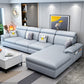 Scandinavian 4-Seater Sectional with Pillow Top Arm and Storage Clearhalo 'furn' 'furn_sectionals' 'Furniture' 'furniture_sectionals' 'Living Room Furniture' 'Sectionals' 5057817