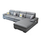 Scandinavian 4-Seater Sectional with Pillow Top Arm and Storage Silver Gray Right Clearhalo 'furn' 'furn_sectionals' 'Furniture' 'furniture_sectionals' 'Living Room Furniture' 'Sectionals' 5057837