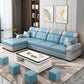 Scandinavian Pillow Top Arm Sectional with Tufted Back and Storage Clearhalo 'Furniture' 'furniture_sectionals' 'Living Room Furniture' 'Sectionals' 5057866