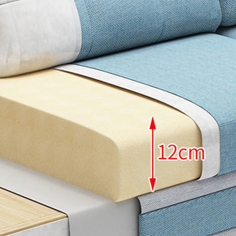 Scandinavian Pillow Top Arm Sectional with Tufted Back and Storage Clearhalo 'Furniture' 'furniture_sectionals' 'Living Room Furniture' 'Sectionals' 5057879