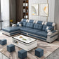 Scandinavian Pillow Top Arm Sectional with Tufted Back and Storage Clearhalo 'Furniture' 'furniture_sectionals' 'Living Room Furniture' 'Sectionals' 5057888