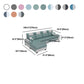 Scandinavian Pillow Top Arm Sectional with Tufted Back and Storage Clearhalo 'Furniture' 'furniture_sectionals' 'Living Room Furniture' 'Sectionals' 5057895