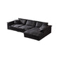 Contemporary Pillow Top Arm Sofa 30.7" H Faux Leather Sofa & Chaise 130"L x 71"W x 31"H Clearhalo 'furn' 'furn_sectionals' 'Furniture' 'furniture_sectionals' 'Living Room Furniture' 'Sectionals' 5057984