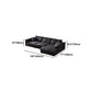 Contemporary Pillow Top Arm Sofa 30.7" H Faux Leather Sofa & Chaise Clearhalo 'furn' 'furn_sectionals' 'Furniture' 'furniture_sectionals' 'Living Room Furniture' 'Sectionals' 5057997