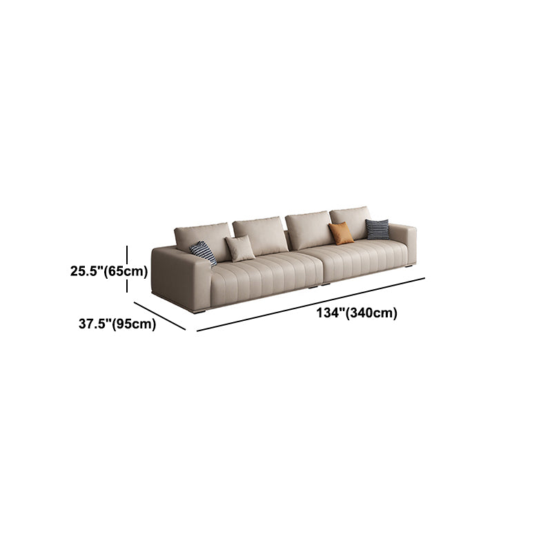 Square Arm Removable Cushions Contemporary Stain-Resistant Sofa Clearhalo 'furn' 'furn_sectionals' 'Furniture' 'furniture_sectionals' 'Living Room Furniture' 'Sectionals' 5058010