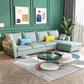 4-seater Sectional with Four Pillows Back and Storage for Apartment Light Blue Clearhalo 'furn' 'furn_sectionals' 'Furniture' 'furniture_sectionals' 'Living Room Furniture' 'Sectionals' 5058017