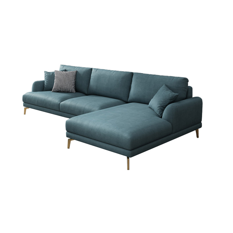 Contemporary Faux Leather Recessed Arm Furniture Sectionals in Green Clearhalo 'furn' 'furn_sectionals' 'Furniture' 'furniture_sectionals' 'Living Room Furniture' 'Sectionals' 5058043