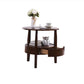 French Country Style Cocktail Table Wood/dark Coffee/walnut Solid Wood Round Coffee Table Dark Coffee Clearhalo 'Coffee & Accent Tables' 'End & Side Tables' 'end_side_table' 'Furniture' 'furniture_end_side_table' 'Living Room Furniture' 5058083