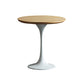 Pedestal Base Design Cocktail Table Round Coffee Table Made of Solid Wood Natural Wood White Clearhalo 'Coffee & Accent Tables' 'End & Side Tables' 'end_side_table' 'end_side_tables' 'furn' 'furn_end_side_tables' 'Furniture' 'furniture_end_side_table' 'Living Room Furniture' 5058102