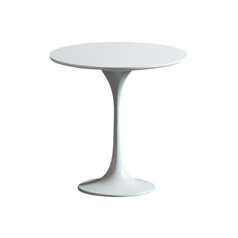 Pedestal Base Design Cocktail Table Round Coffee Table Made of Solid Wood White Clearhalo 'Coffee & Accent Tables' 'End & Side Tables' 'end_side_table' 'end_side_tables' 'furn' 'furn_end_side_tables' 'Furniture' 'furniture_end_side_table' 'Living Room Furniture' 5058103