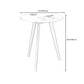 3 Legs End Table Natural/black/white Round Wood Side End Table Clearhalo 'Coffee & Accent Tables' 'End & Side Tables' 'end_side_table' 'Furniture' 'furniture_end_side_table' 'Living Room Furniture' 5058157