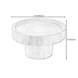 Pedestal End Table Natural/brown Round Wood Side End Table for Living Room Clearhalo 'Coffee & Accent Tables' 'End & Side Tables' 'end_side_table' 'end_side_tables' 'furn' 'furn_end_side_tables' 'Furniture' 'furniture_end_side_table' 'Living Room Furniture' 5058202