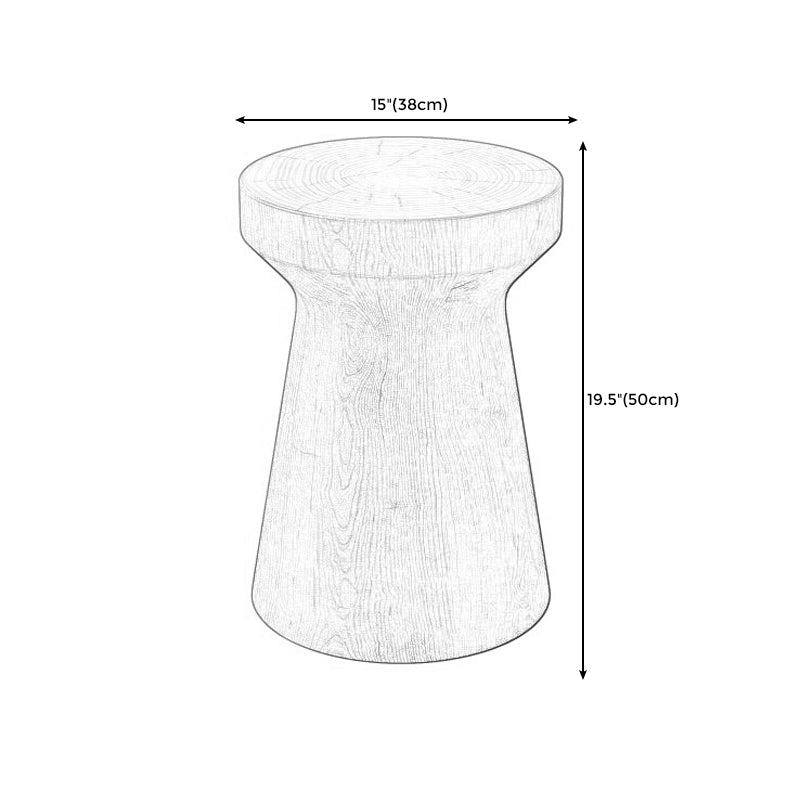Pedestal End Table Natural/brown Round Wood Side End Table for Living Room Clearhalo 'Coffee & Accent Tables' 'End & Side Tables' 'end_side_table' 'end_side_tables' 'furn' 'furn_end_side_tables' 'Furniture' 'furniture_end_side_table' 'Living Room Furniture' 5058205