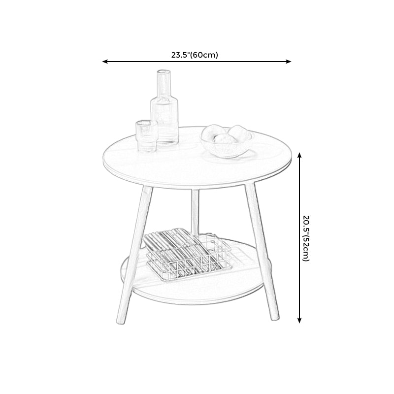 Traditional Style Cocktail Table Artificial Wood White/yellow/natural Color Coffee Table Clearhalo 'Coffee & Accent Tables' 'End & Side Tables' 'end_side_table' 'end_side_tables' 'furn' 'furn_end_side_tables' 'Furniture' 'furniture_end_side_table' 'Living Room Furniture' 5058264