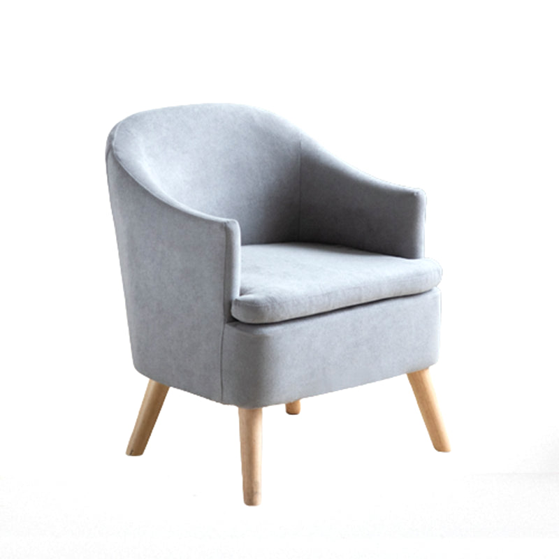 Linen Chair 25" L x22.8" W x28.7" H Arms Included Chair for Living Room Clearhalo 'Accent Chairs' 'accent_chairs' 'Chairs & Seating' 'furn' 'furn_accent_chairs' 'Furniture' 'furniture_accent_chairs' 'Living Room Furniture' 5058276