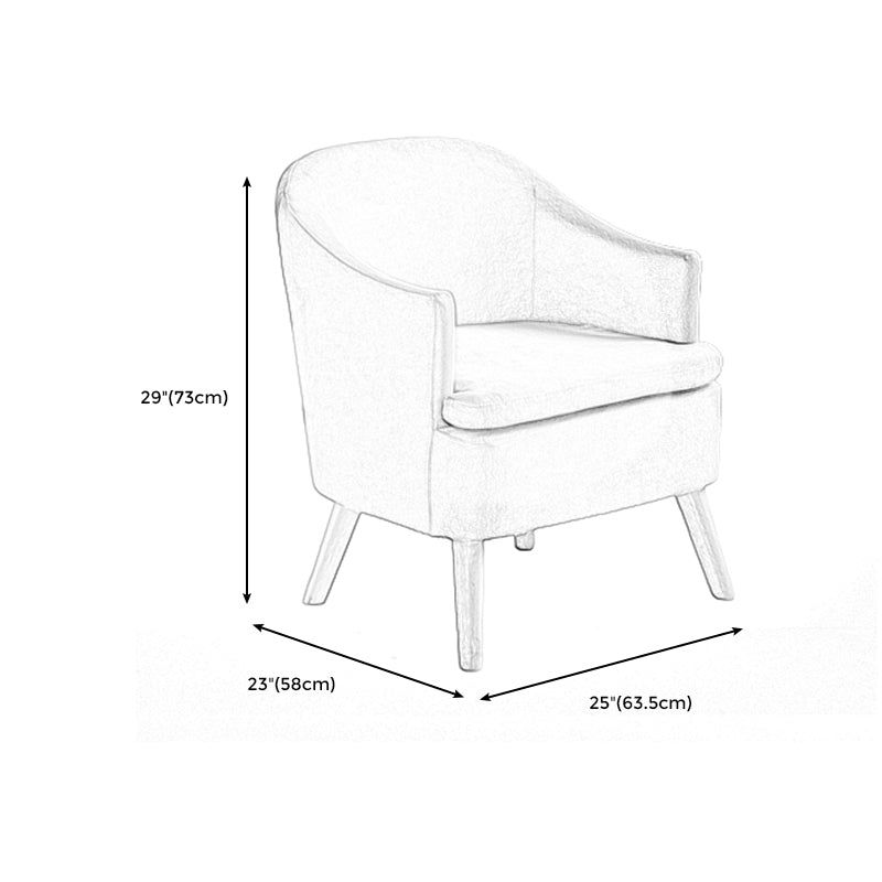 Linen Chair 25" L x22.8" W x28.7" H Arms Included Chair for Living Room Clearhalo 'Accent Chairs' 'accent_chairs' 'Chairs & Seating' 'furn' 'furn_accent_chairs' 'Furniture' 'furniture_accent_chairs' 'Living Room Furniture' 5058280