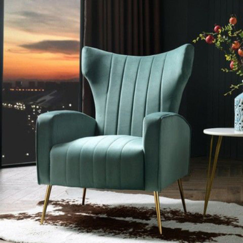 Modern Chair 26.7" L x26.7" W x 40.5" H Arms Included Chair for Bedroom Pea Green Clearhalo 'Accent Chairs' 'accent_chairs' 'Chairs & Seating' 'furn' 'furn_accent_chairs' 'Furniture' 'furniture_accent_chairs' 'Living Room Furniture' 5058329