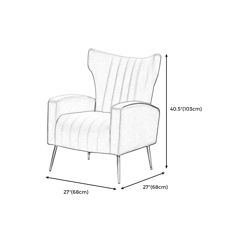 Modern Chair 26.7" L x26.7" W x 40.5" H Arms Included Chair for Bedroom Clearhalo 'Accent Chairs' 'accent_chairs' 'Chairs & Seating' 'furn' 'furn_accent_chairs' 'Furniture' 'furniture_accent_chairs' 'Living Room Furniture' 5058336