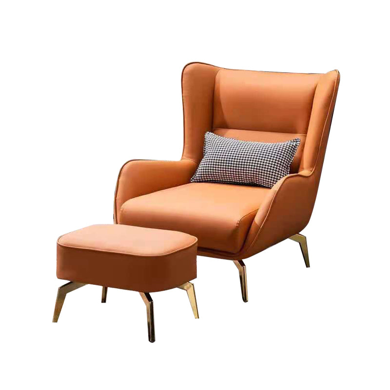 Faux Leather Chair30.7" L x36.6" W x 33.8" H Arms Included Chair Clearhalo 'Accent Chairs' 'accent_chairs' 'Chairs & Seating' 'furn' 'furn_accent_chairs' 'Furniture' 'furniture_accent_chairs' 'Living Room Furniture' 5058346